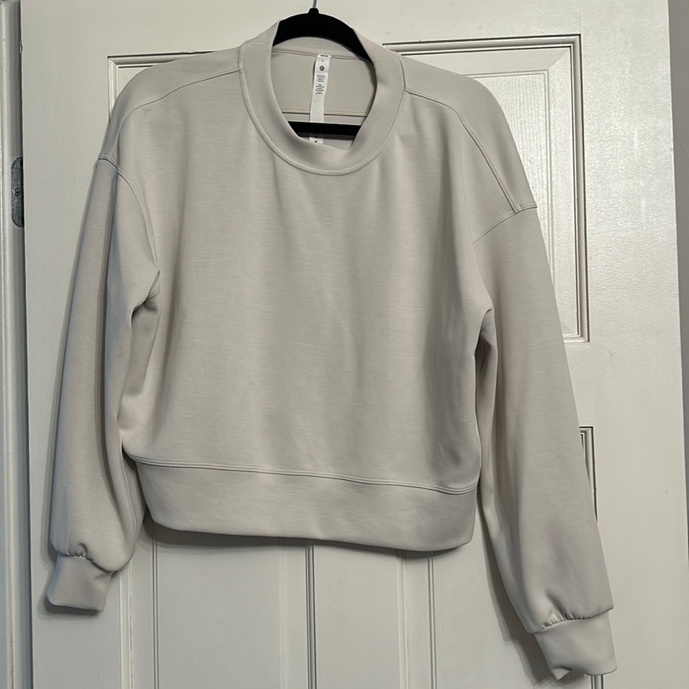 LULULEMON BEIGE PULLOVER SWEATER - worn once